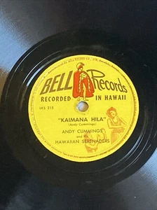 Andy Cummings & Hawaiian Serenaders - Kaimana Hila / In Spite Of All - Bell 78 - Imagen 1 de 2