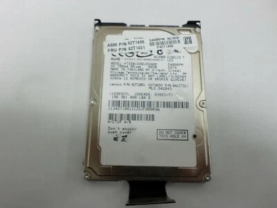 Hitachi 80GB 5400RPM 2.5" Laptop Hard Drive SATA HTS541680J9SA00 Lenovo 42T1028 - Image 1 of 4