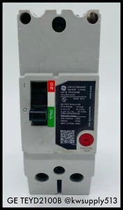TEYD2100B ~ General Electric 100A 2P 480V TEYD MCCB ~ Inspected/90 Day Warranty - Picture 1 of 5
