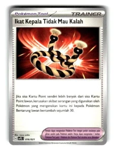 Pokemon Terastal Tactics Deck Headband Doesn't Want to Lose 016/021 - Picture 1 of 4