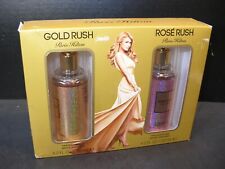 Paris Hilton 2 Piece Fragrance Mist Set 4.2 oz of BOTH Gold Rush & Rose Rush NEW