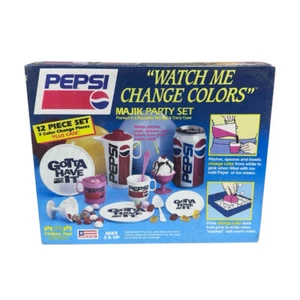 Pepsi Watch Me Change Colores Majik Party Set Childton NUEVO SELLADO VINTAGE 1990' - Imagen 1 de 3