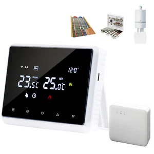 WIFI TUYA Thermostat RF Thermostate Wasser-/Elektro-Fußbodenheizungskessel Weiß - Imagen 1 de 18