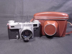 VINTAGE SOVIET USSR KIEV-4AM RANGEFINDER FILM CAMERA JUPITER 8M LENS - Picture 1 of 12