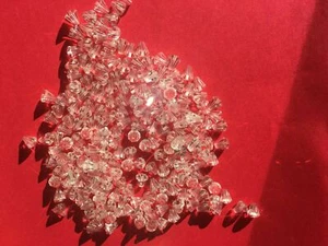 200 Crystal 7X5MM Drops Cut Glass Antique Vintage Rosary, Jewelry Beads - Picture 1 of 2