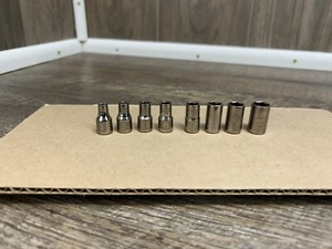 Craftsman 1/4 Drive Short Laser Etched Sockets, Metric 6 Point, Made in USA - Picture 1 of 6