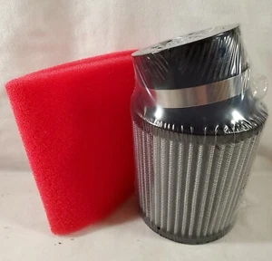 4" Angled AIR FILTER 3-1/2" X 4" X 2-7/16 w/ FOAM Clone Kart Mini Bike PREDATOR  - Picture 1 of 1