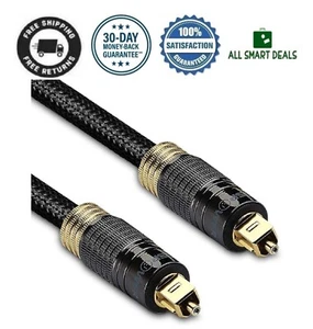 Kabel De Audio Optico Digital Metal Largo 91 cm Trenzado Ultra Duradero - Bild 1 von 12