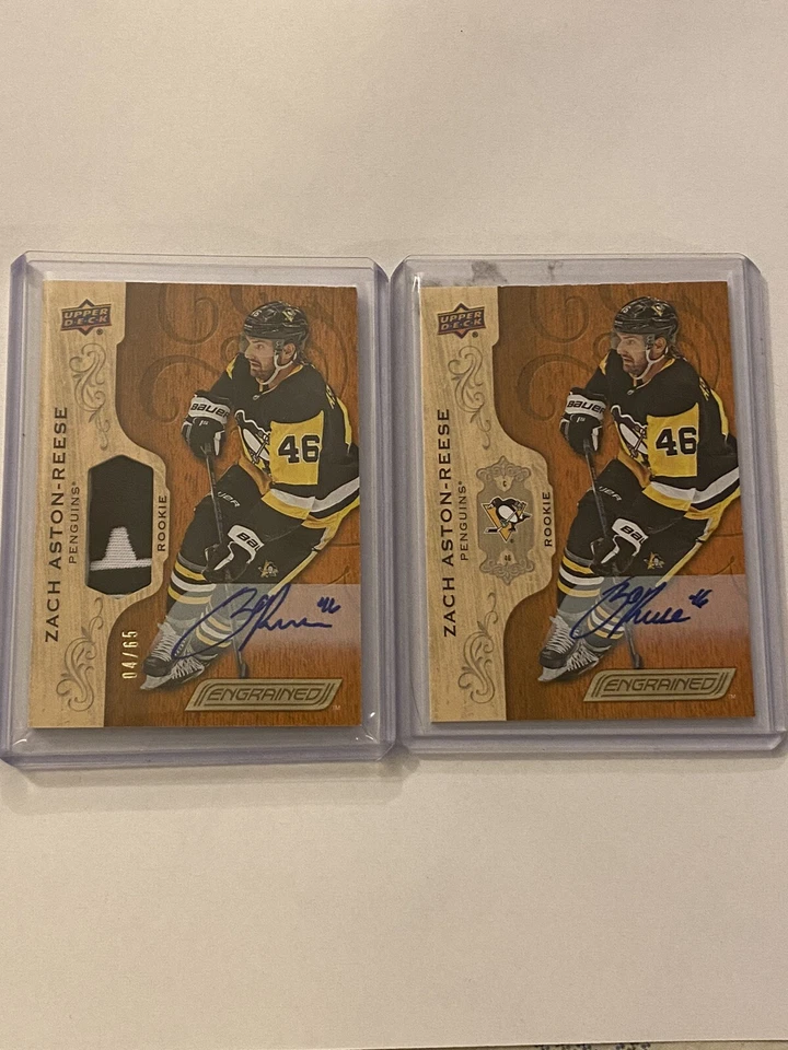 2018-19 Engrained Zach Aston Reese Rookie Auto Patch RPA + Auto - Image 1 of 1