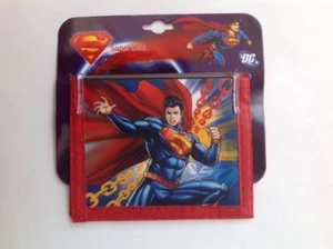 Wallet Bifold Non-Woven DC Comic Superman Man Of Steel Boy Party Favor New - Picture 1 of 3