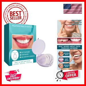 Temporary Teeth Perfect Cover,Adjustable Snap On,Moldable False Teeth for Bea... - Picture 1 of 8