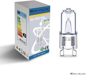 Bombillas halógenas ACORN G9 cápsula transparente 240V 40W paquete de 5 o 10 bombillas NUEVAS - Imagen 1 de 9