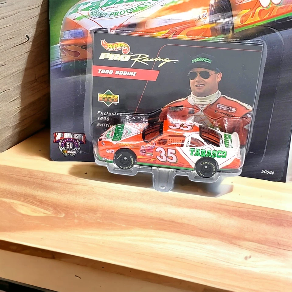 Team Hot Wheels 1998 Pro Racing Todd Bodine #35 Tabasco Car NASCAR Die Cast Foto 1 de 4