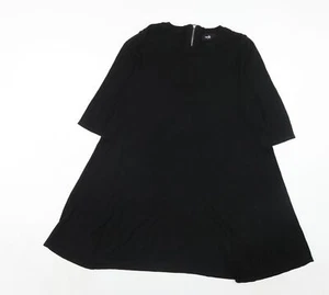 Wallis Womens Black Viscose Blend Trapeze & Swing Size S - Picture 1 of 10