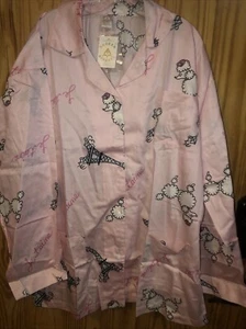 Aegean Apparel Pajamas -M-100% Cotton, 2xl Pink Le-taime Affeltower And Poodle - Picture 1 of 10