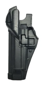 US Military BlackHawk! SERPA Level 3 Duty Holster Beretta 92 Matte Black LH USED - Picture 1 of 7