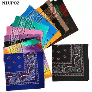 Nuevo Diseño Moda Hip Hop Algodón Bandana Cuadrada Anacardo Bufanda Diadema Tie Dye - Imagen 1 de 91