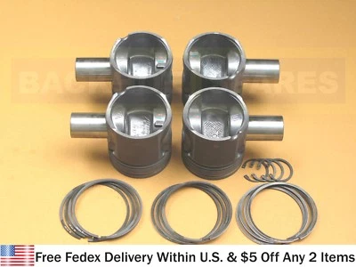 JCB PARTS - PISTON KIT STANDARD TURBO SET OF 4PC. (PART# 320/09211 A 320/09249) - Image 1 of 2