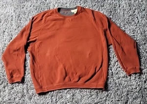 Suéter Pullover Tommy Bahama Para Hombre Talla Grande Naranja Quemado 100% Algodón Acanalado - Imagen 1 de 6
