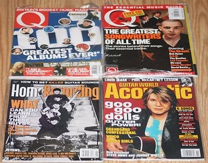 Beatles related 4 magazine lot.Q Magazine(2).Home Recording.Guitar World Acoustc - Picture 1 of 3