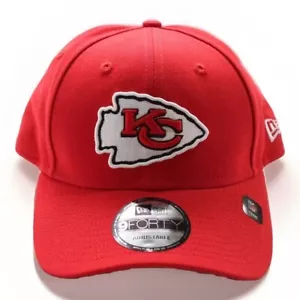 Kansas City Chiefs Men's New Era NFL The League 9FORTY Cap CF6 Red Adjustable - Picture 1 of 4