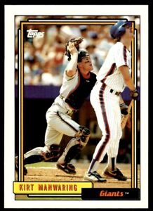1992 Topps Baseball Card Kirt Manwaring San Francisco Giants #726