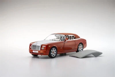 KYOSHO 1/18 Rolls Royce Phantom Drophead Coupe Diecast Model Car Blue/white/red - Image 1 of 4