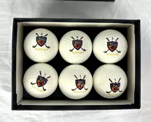 Set regalo Polo Ralph Lauren 6 Palline da golf vintage (in scatola) NOS 90 stemma compressione USA - Foto 1 di 6