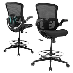 Office Drafting Chair,Ergonomic Tall Office Desk Chair,Adjustable Standing - Picture 1 of 7