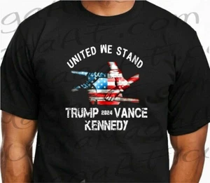 Camiseta UNITED WE STAND TRUMP KENNEDY VANCE 2024 manos unidas brazos bandera americana - Imagen 1 de 1