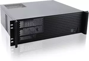 3U Short Depth Rackmount Server Chassis Micro Atx/Mini-Itx 2X5.25+5X3.5 Bays Sup - Picture 1 of 7