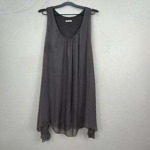 Pura seta Italy overlay silk tunic dress sz 0 DC2 - Picture 1 of 5