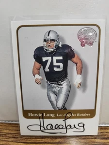2002 Fleer Throwbacks - Greats of the Game Autographs Howie Long (AU) - Bild 1 von 2