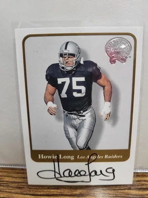 2002 Fleer Throwbacks - Greats of the Game Autographs Howie Long (AU) - Image 1 of 2