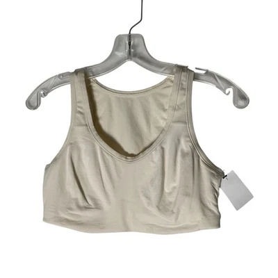 Cuddl Duds Intimates Core Secret Support Tank Bra Wireless A273541 Ivory Large - Image 1 of 4