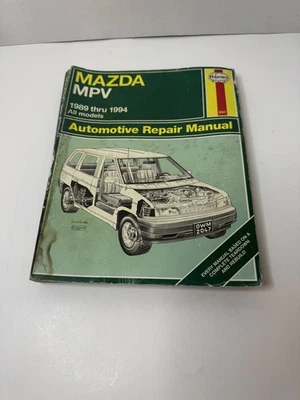 Haynes Mazda MPV 1989-1994 All Models Automotive Repair Manual - Image 1 of 2