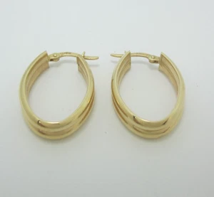 ATEMBERAUBENDE DAMEN 14K GELBGOLD (1") CREOLEN 3,3G - Bild 1 von 7