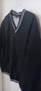 River Trader Sport Black Vneck L/S Mesh Lined Pullover Jacket Mens 2XL - Picture 1 of 3