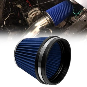 152mm 6" High Flow Round Tapered Cone Closed-Top Washable Clamp-On Dry Air Fi... - Picture 1 of 6