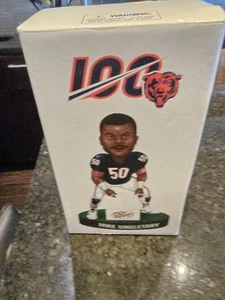 Mike Singletary 50 Chicago Bears 100th Anniversary Bobblehead nuovo con scatola gioco Dr Pepper - Foto 1 di 3