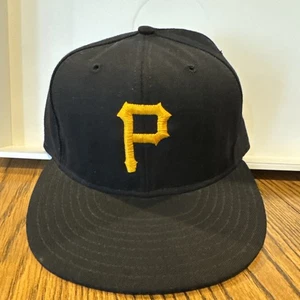 Vintage Pittsburgh Pirates Pro Model Fitted Hat Wool 7 3/8" Annco Made USA NWOT - Picture 1 of 5