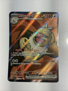 Slaking ex 227/191 Sv08: Surging Sparks Holo Pokemon TCG Full Art Ultra Rare - Picture 1 of 10