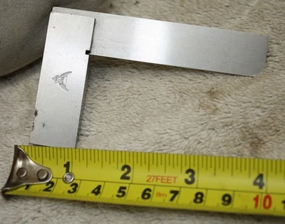 4" SOLID TRY SQUARE BY PEC TOOLS (MADE IN THE USA)  7000-004 - Image 1 of 4