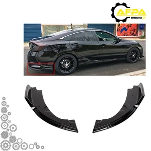 Parachoques delantero labio brillante piano negro para Honda Civic 2016-2020 2021 sedán - Imagen 1 de 9