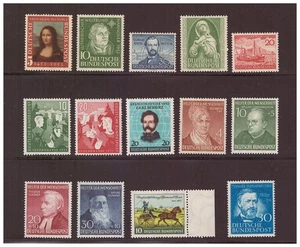 Alemania año 1952 completo Michel nº 148 - 161 nuevo - Imagen 1 de 1