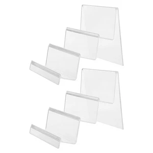  2 Stück Schreibtisch Organizer Acryl Brieftasche Display Ständer Halter Klar - Bild 1 von 12
