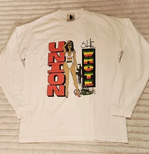 Crimewave Real Bad Man weißes Langarmshirt - Union She Wrote - Large NEU - Bild 1 von 9