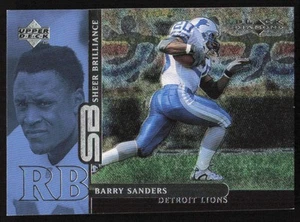 1998 Upper Deck Black Diamond Rookie Sheer Brilliance Barry Sanders /2000 Lions - Picture 1 of 2