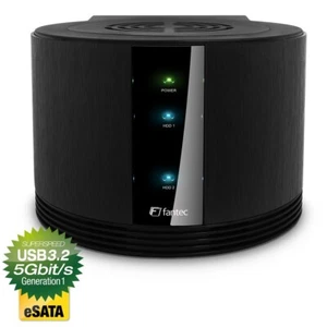 FANTEC SQ-X2RU3e 2BAY RAID Gehäuse, Zum Einbau von 2x3.5" SATA Festplatten - Bild 1 von 4
