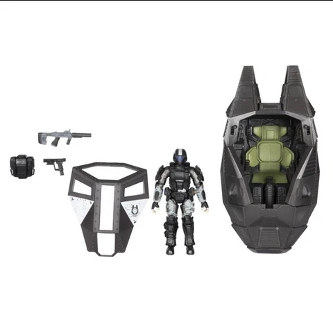 Halo Infinite ODST Rookie 4.5" Action Figure with Drop Pod New in Box Cover